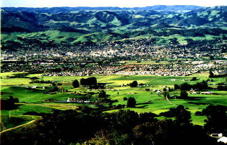 View of Petaluma from Lafferty Ranch.  Photo by Scott Hess.